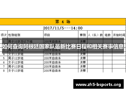 如何查询阿根廷国家队最新比赛日程和相关赛事信息 如何查询阿根廷国家队最新比赛日程和相关赛事信息