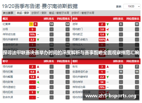 探寻法甲联赛决赛举办时间的深度解析与赛事前瞻全面观察指南汇编 探寻法甲联赛决赛举办时间的深度解析与赛事前瞻全面观察指南汇编